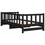 Slaapbank Uitschuifbaar 2X(80X200) Cm Massief Grenenhout
