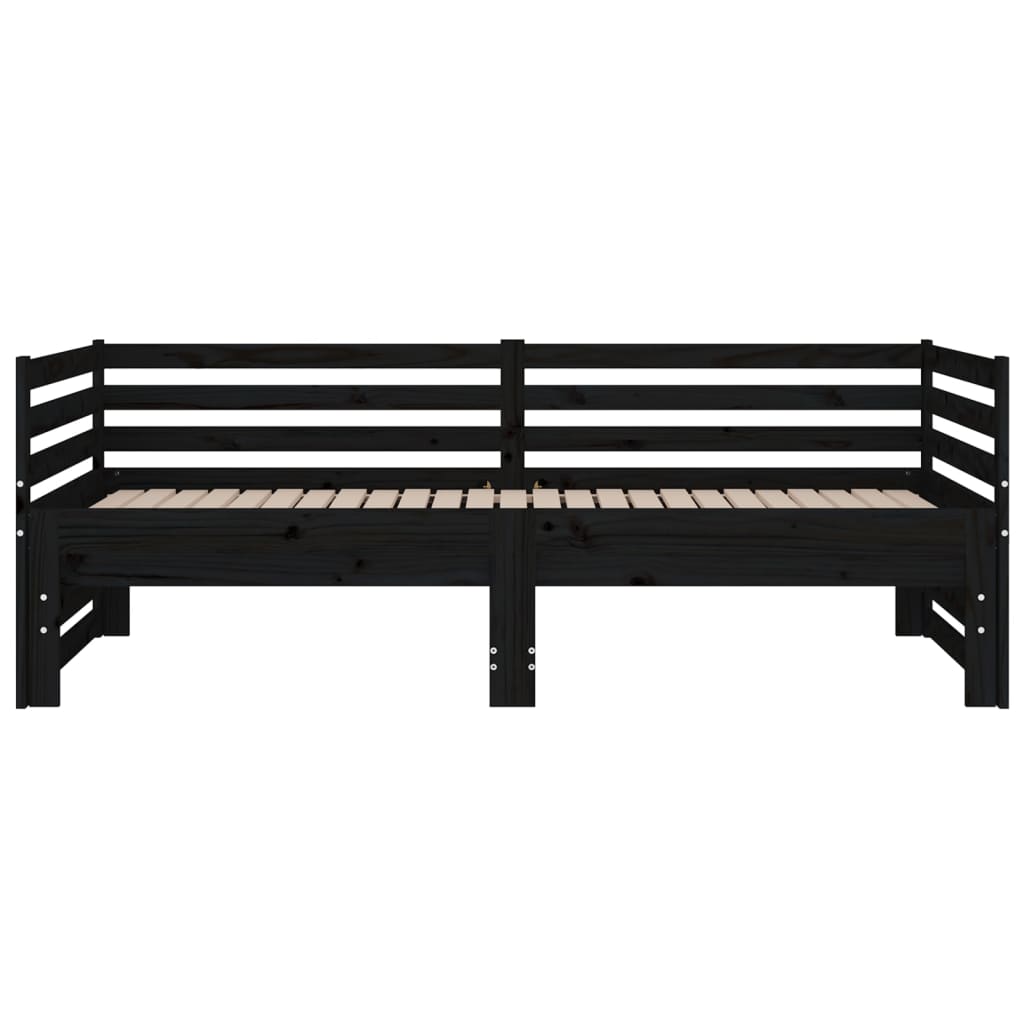Slaapbank Uitschuifbaar 2X(80X200) Cm Massief Grenenhout