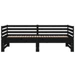 Slaapbank Uitschuifbaar 2X(80X200) Cm Massief Grenenhout