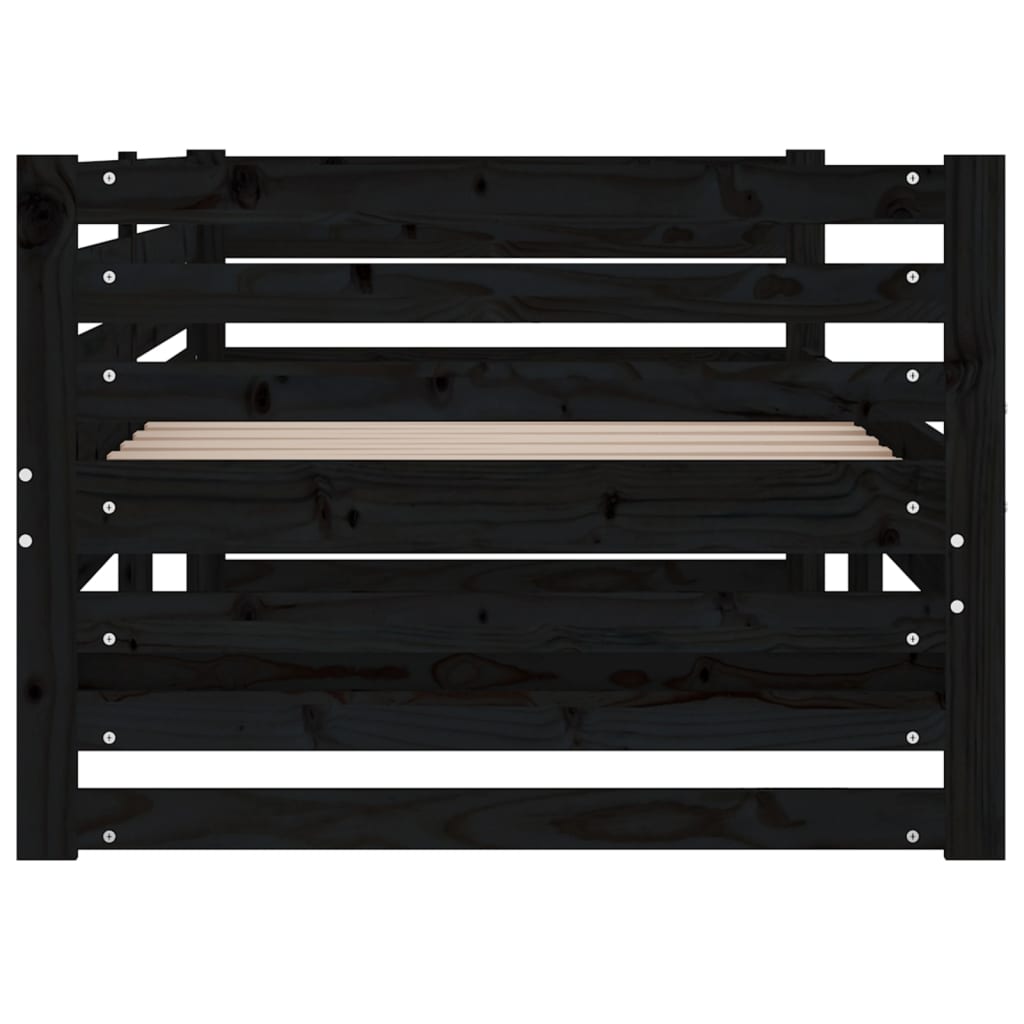 Slaapbank Uitschuifbaar 2X(80X200) Cm Massief Grenenhout