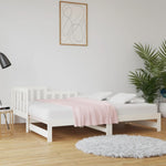 Slaapbank Uitschuifbaar 2X(80X200) Cm Massief Grenenhout