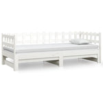 Slaapbank Uitschuifbaar 2X(80X200) Cm Massief Grenenhout