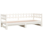 Slaapbank Uitschuifbaar 2X(80X200) Cm Massief Grenenhout