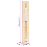 Saunaset 2-In1 Hygrothermograaf En Zandloper Massief Grenenhout