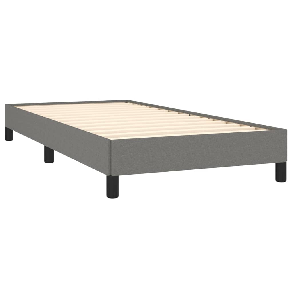 Bedframe Zonder Matras Stof Donkergrijs