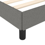 Bedframe Zonder Matras Stof Donkergrijs