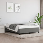 Bedframe Zonder Matras Stof Donkergrijs