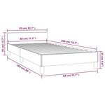 Bedframe Met Hoofdeinde Zonder Matras
