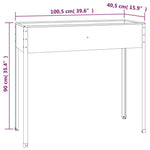 Plantenbak 100,5X40,5X90 Cm Gegalvaniseerd Staal Antracietkleur