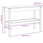 Wandtafel Massief Grenenhout