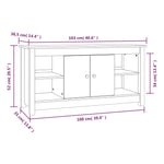 Tv-Meubel 03X36,5X52 Cm Massief Grenenhout