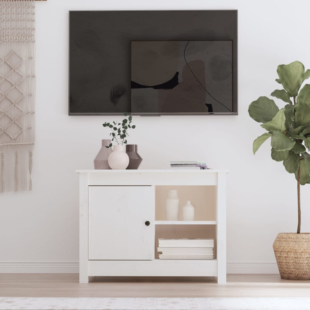 Tv-Meubel 70X36,5X52 Cm Massief Grenenhout