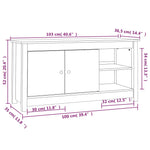 Tv-Meubel 03X36,5X52 Cm Massief Grenenhout