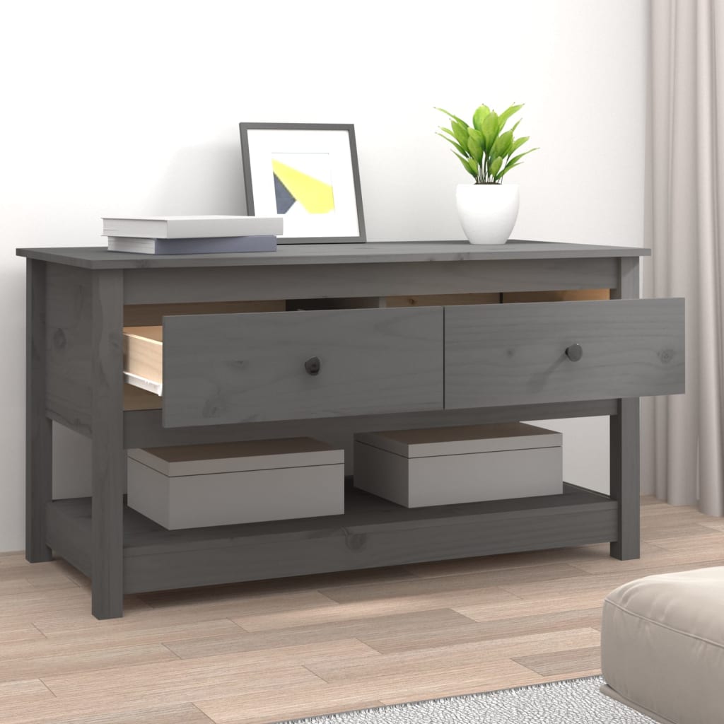 Salontafel 102X49X55 Cm Massief Grenenhout