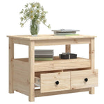 Salontafel 71X49X55 Cm Massief Grenenhout