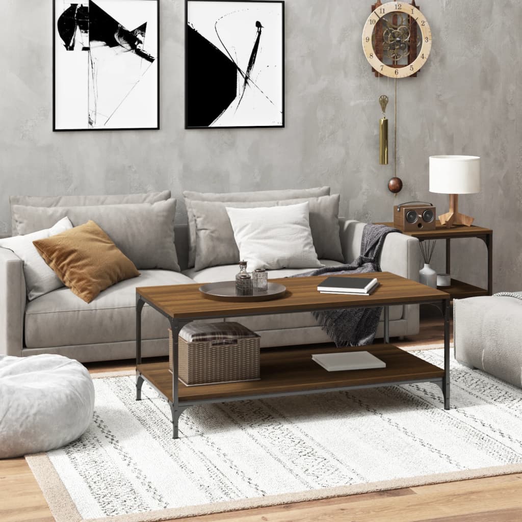 Salontafel Bewerkt Hout