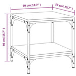 Salontafel Bewerkt Hout Eiken