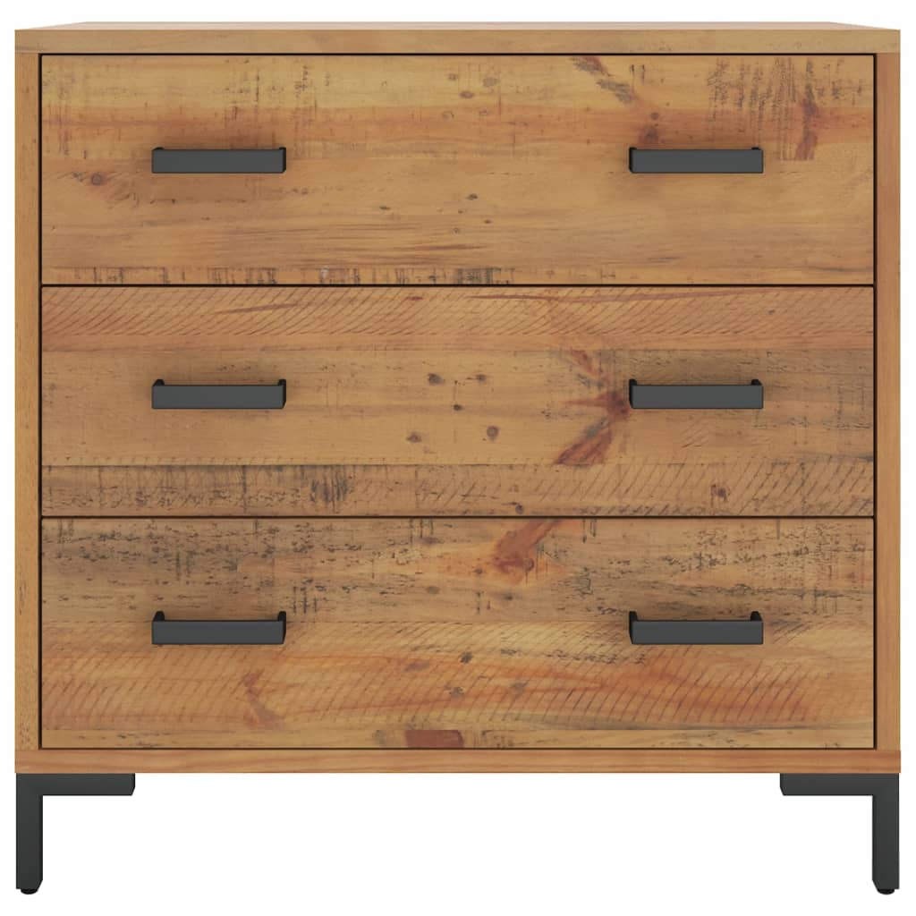 Ladekast 75X35X70 Cm Massief Grenenhout