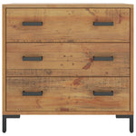 Ladekast 75X35X70 Cm Massief Grenenhout
