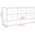 Opbergkast 110X30X45 Cm Massief Grenenhout
