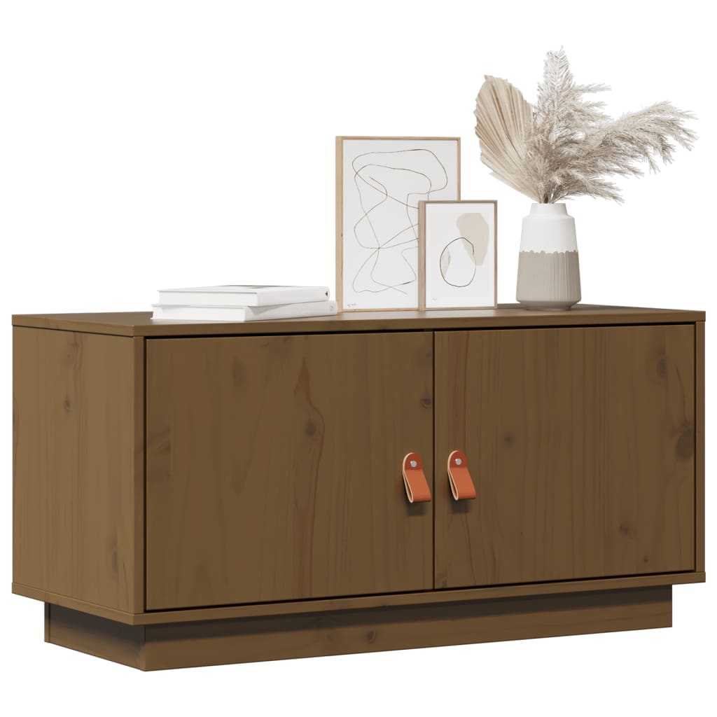 Tv-Meubel 80X34X40 Cm Massief Grenenhout