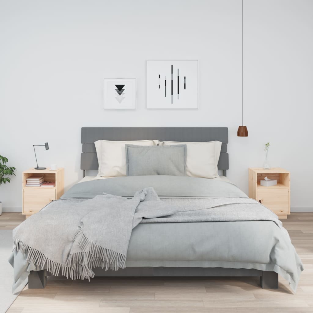 Nachtkastjes 40X34X55 Cm Massief Grenenhout
