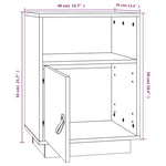 Nachtkastjes 40X34X55 Cm Massief Grenenhout