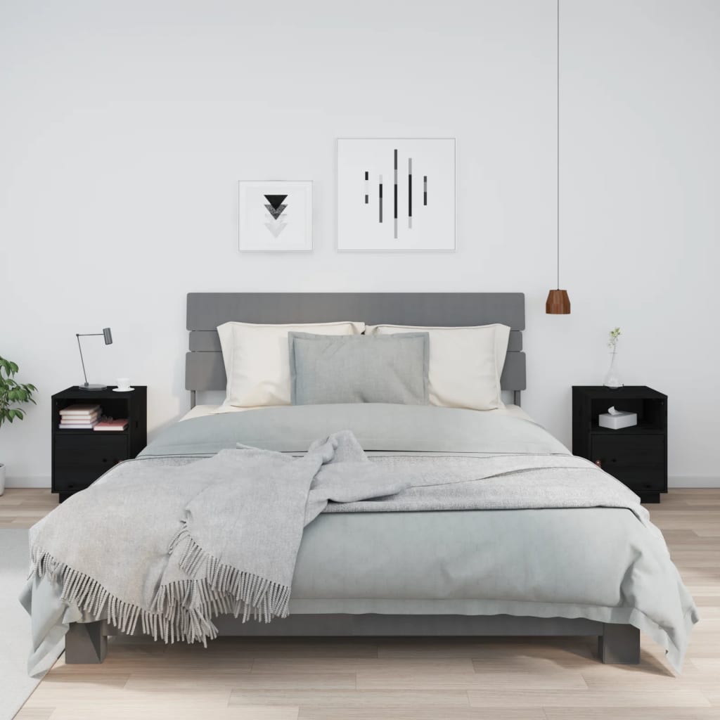 Nachtkastjes 40X34X55 Cm Massief Grenenhout