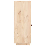 Hoge Kast 34X40X108,5 Cm Massief Grenenhout