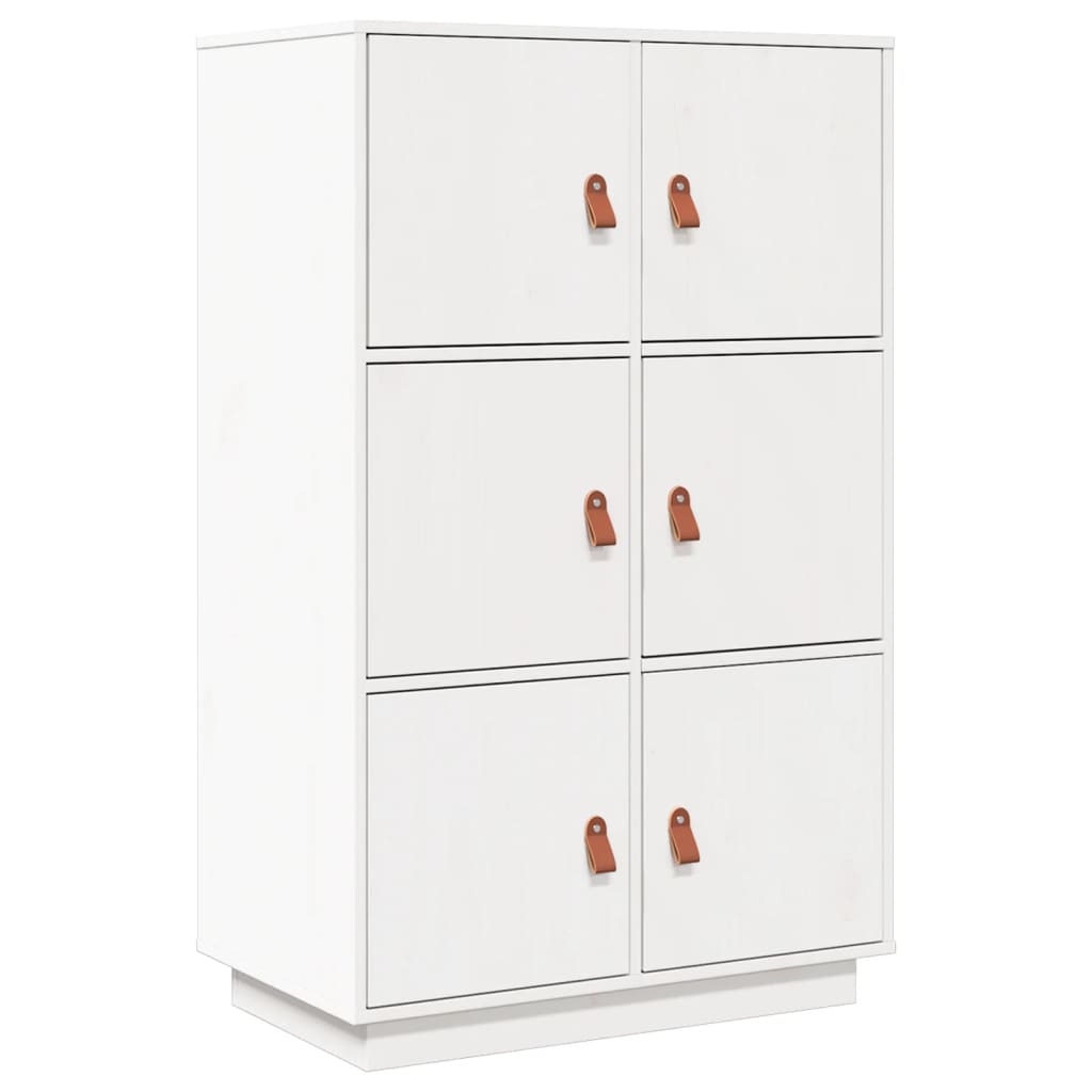 Hoge Kast 67X40X108,5 Cm Massief Grenenhout