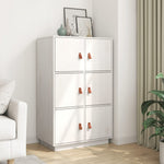 Hoge Kast 67X40X108,5 Cm Massief Grenenhout