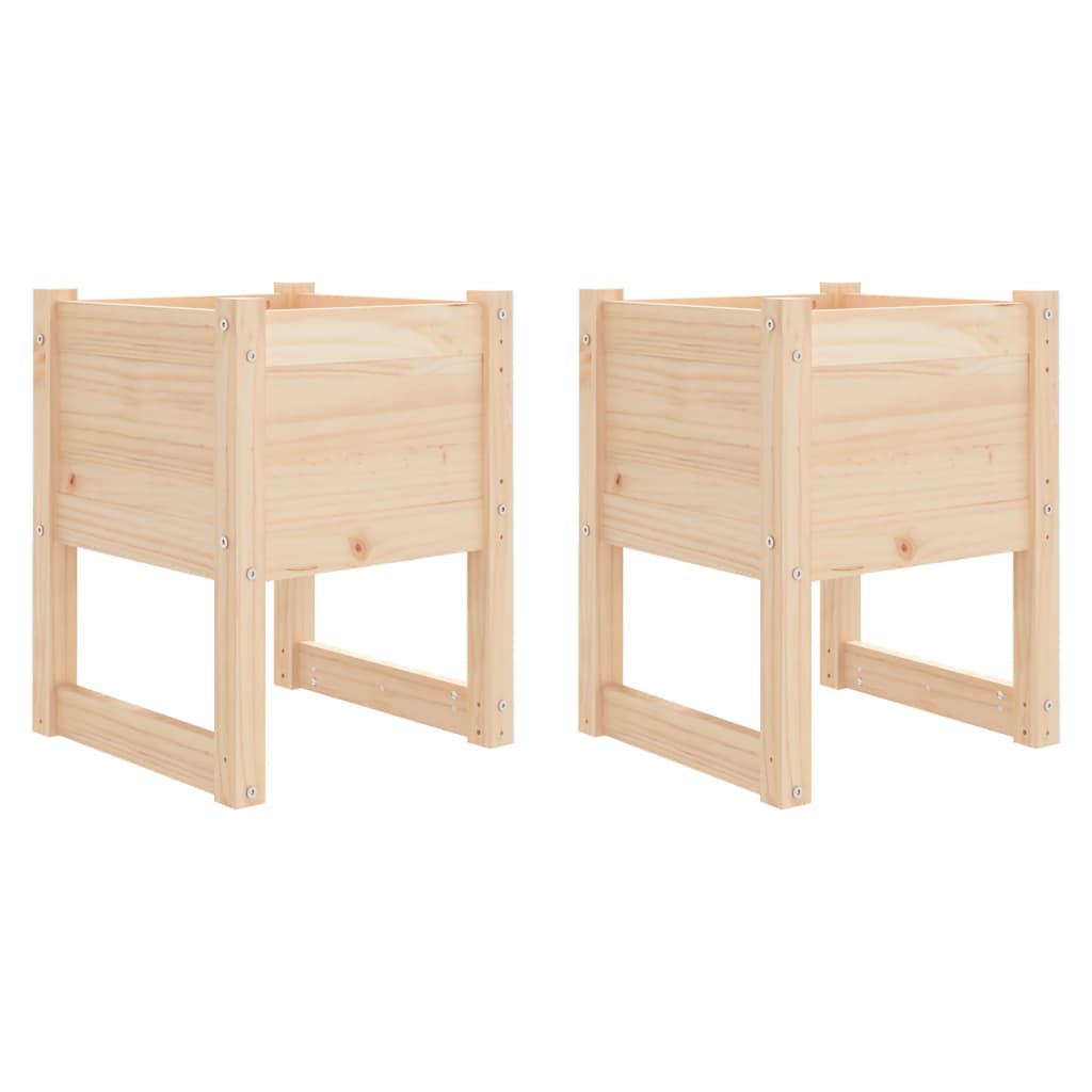 Plantenbakken 40X40X5,5 Cm Massief Grenenhout Naturel