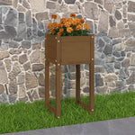 Plantenbak 40X40X52,5 Cm Massief Grenenhout Honingbruin
