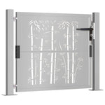 Poort Met Bamboe-Ontwerp Cortenstaal