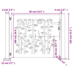 Poort Bamboe-Ontwerp Cortenstaal