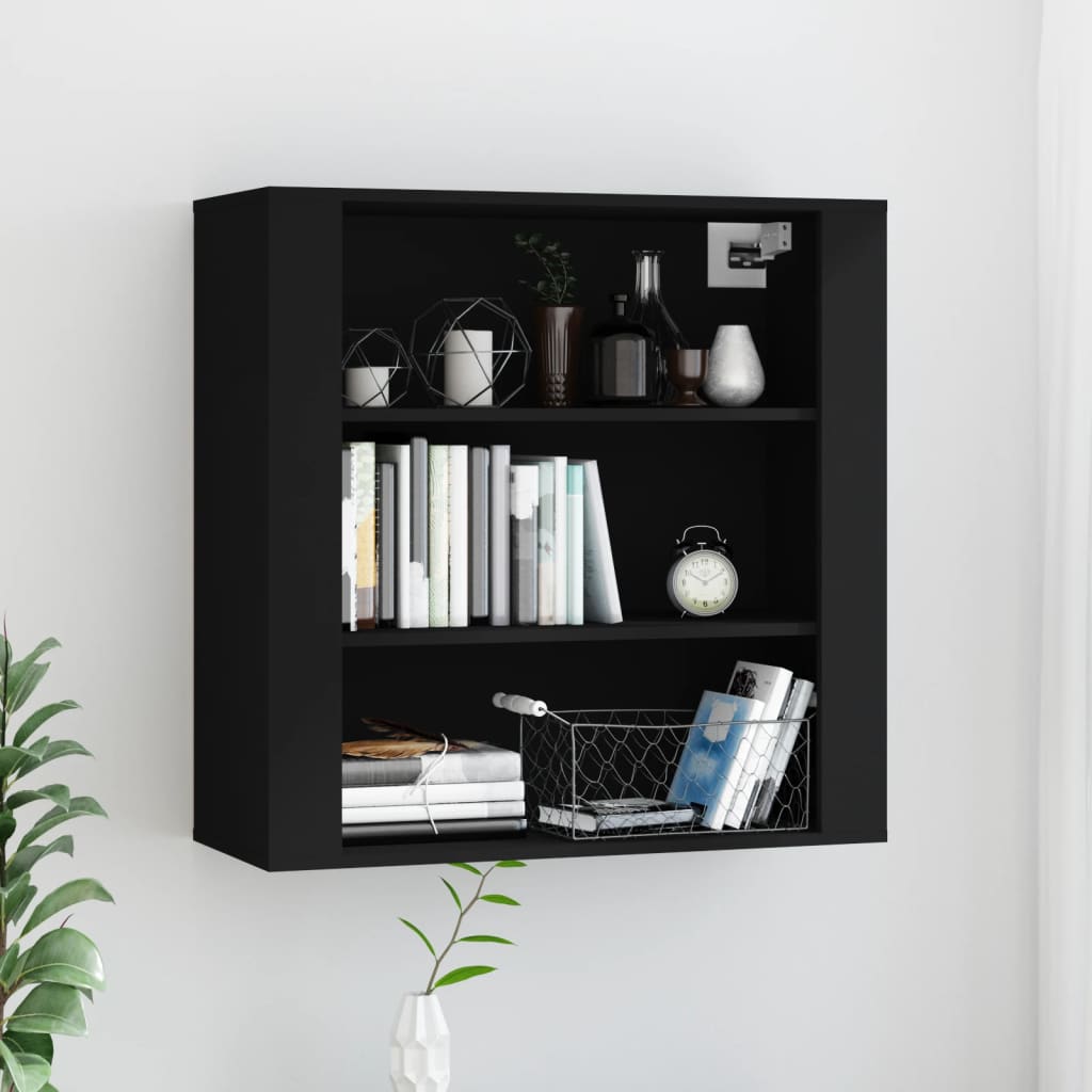 Wandkast 80X33X80 Cm Bewerkt Hout