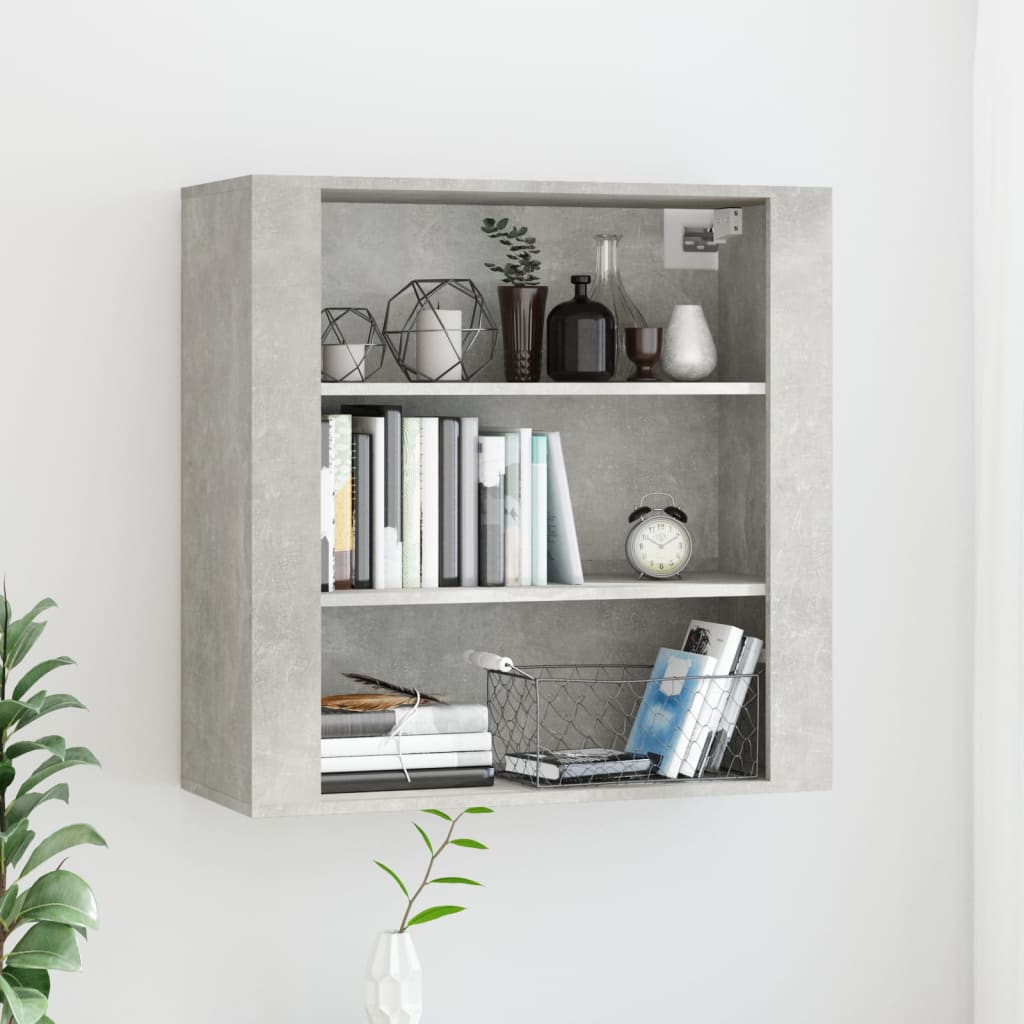 Wandkast 80X33X80 Cm Bewerkt Hout