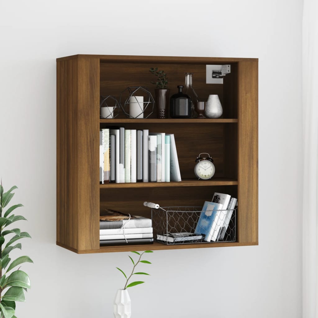 Wandkast 80X33X80 Cm Bewerkt Hout