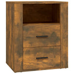 Nachtkastje 50X36X60 Cm Bewerkt Hout Kleurig