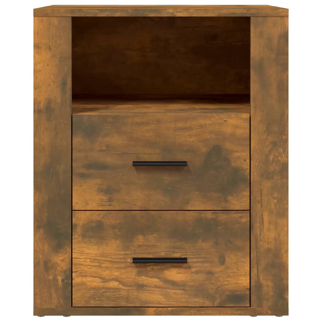 Nachtkastje 50X36X60 Cm Bewerkt Hout Kleurig