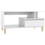 Salontafel 90X49X45 Cm Bewerkt Hout