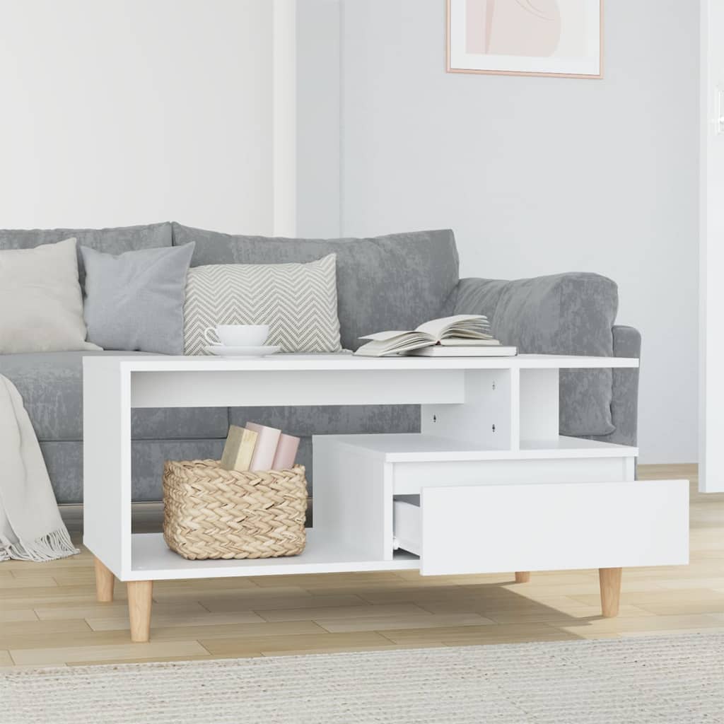 Salontafel 90X49X45 Cm Bewerkt Hout