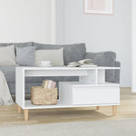 Salontafel 90X49X45 Cm Bewerkt Hout