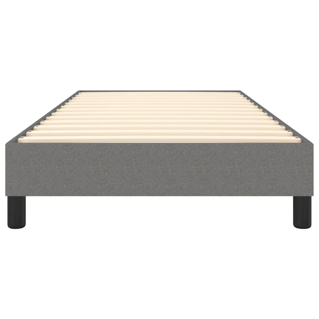 Bedframe Zonder Matras Stof Donkergrijs