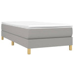 Bedframe Zonder Matras Stof Lichtgrijs