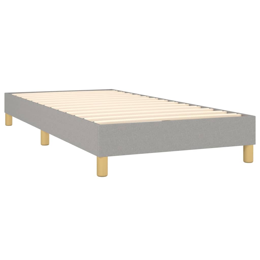 Bedframe Zonder Matras Stof Lichtgrijs