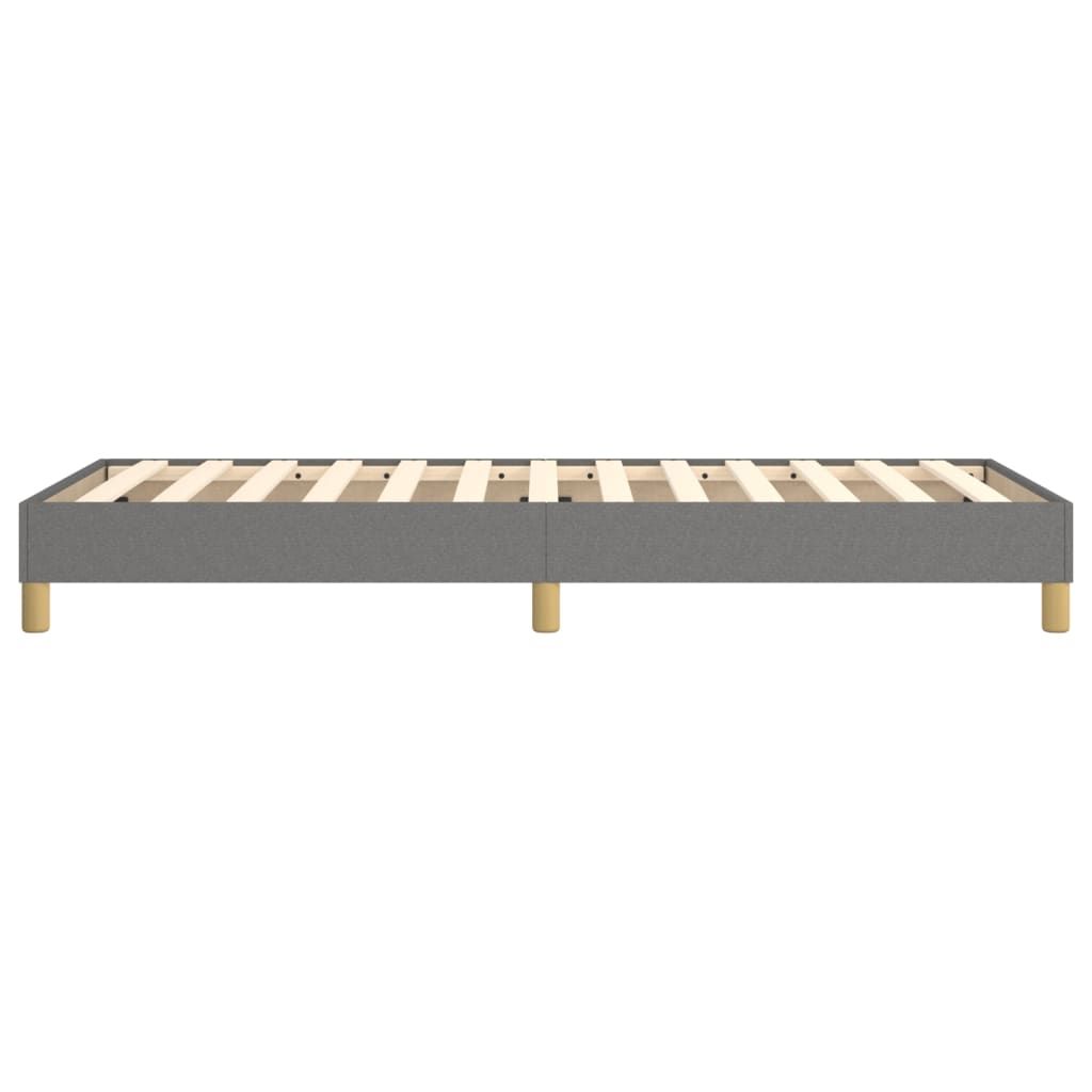 Bedframe Zonder Matras Stof Donkergrijs