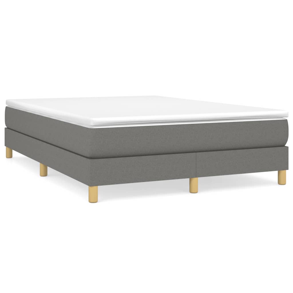 Bedframe Zonder Matras Stof Donkergrijs
