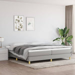 Bedframe Zonder Matras Stof Lichtgrijs