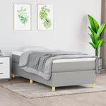 Bedframe Zonder Matras Stof Lichtgrijs
